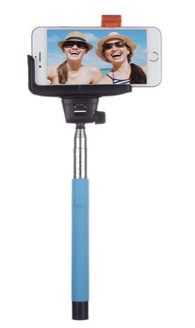 Baston Extensible Selfie Bt Inntegrado Premium Azul